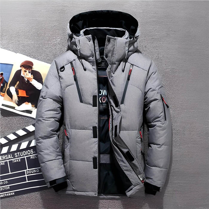 Markus™ - Dicke Wasserdichte Kapuzen-Steppjacke