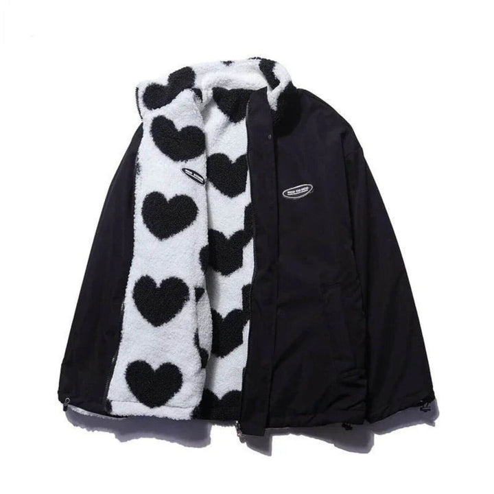 Mathilda™ - Wendejacke mit Herzmuster für den Winter