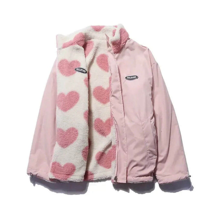 Mathilda™ - Wendejacke mit Herzmuster für den Winter