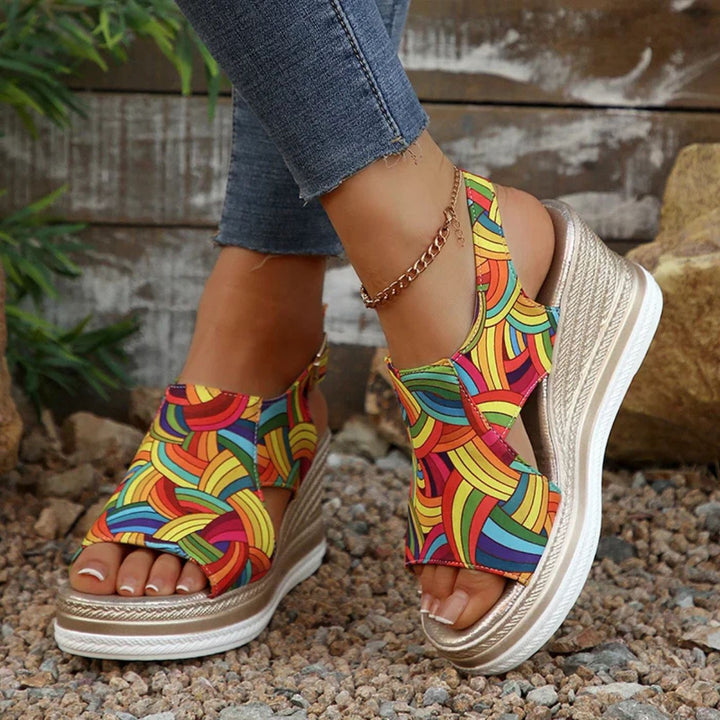 Melina™ – Bunte Orthopädische Keilsandalen