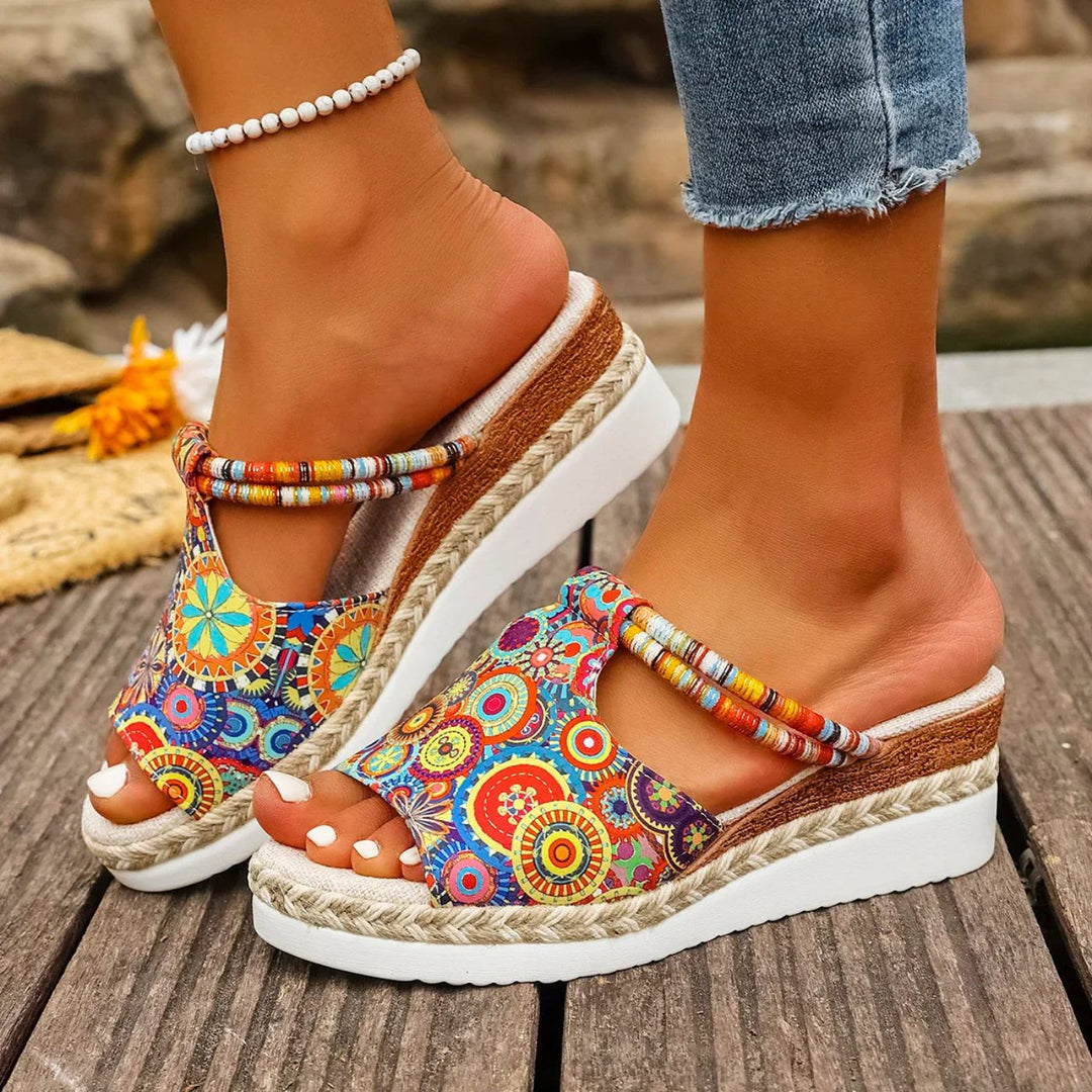 Melina™ – Bunte Orthopädische Keilsandalen
