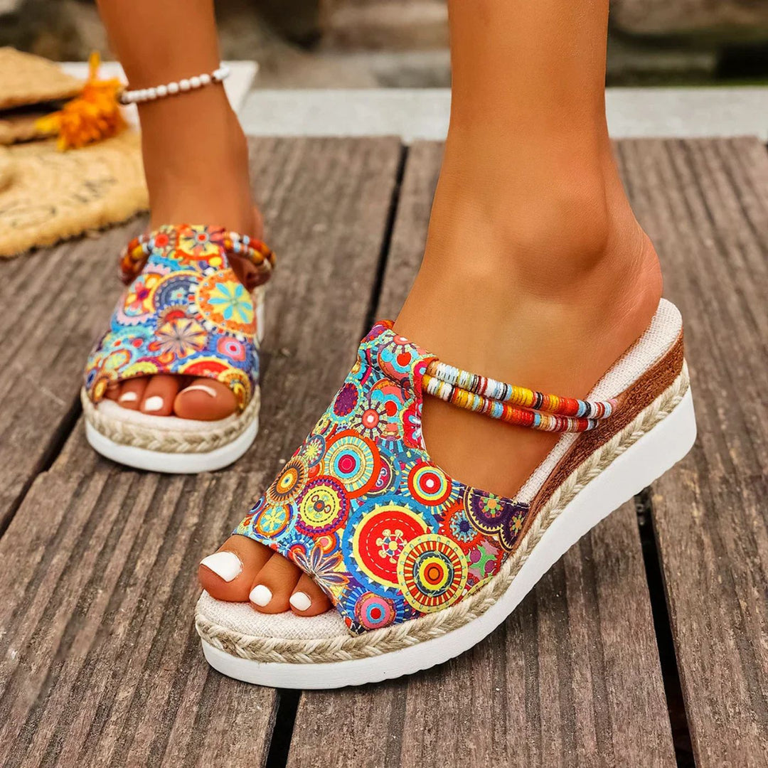 Melina™ – Bunte Orthopädische Keilsandalen