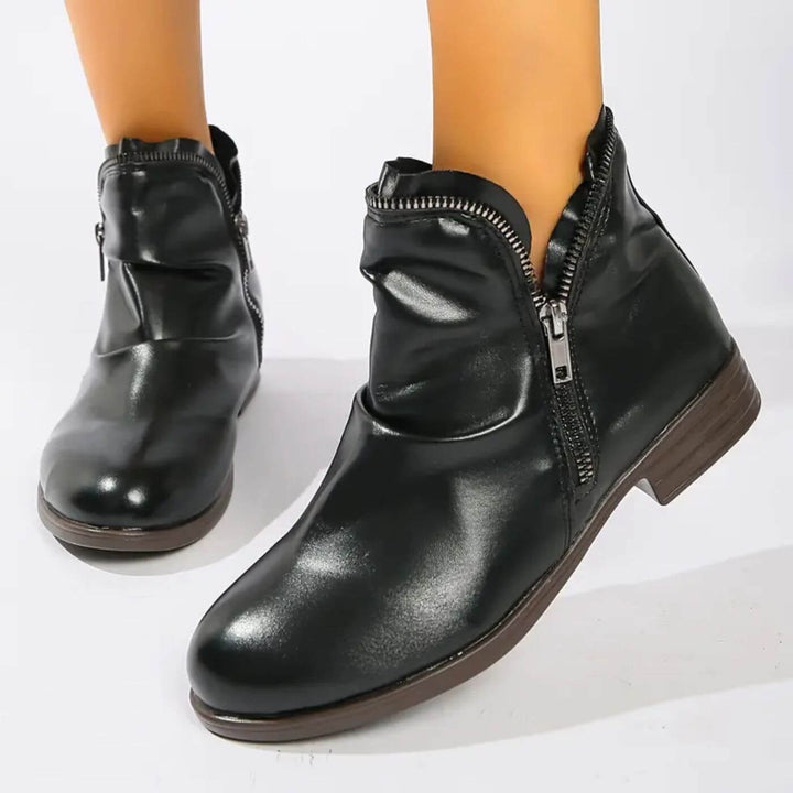 Mila™ - Orthopädische Stiefeletten mit niedrigem Absatz