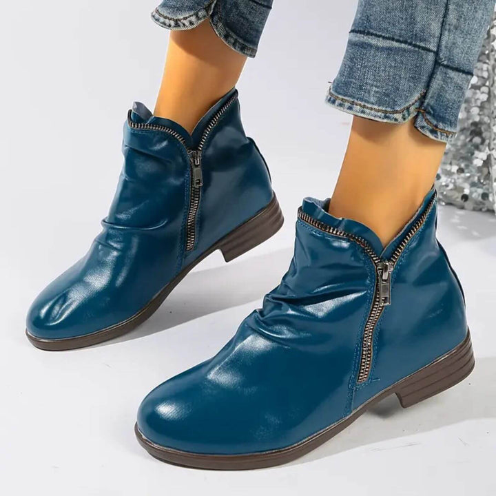Mila™ - Orthopädische Stiefeletten mit niedrigem Absatz