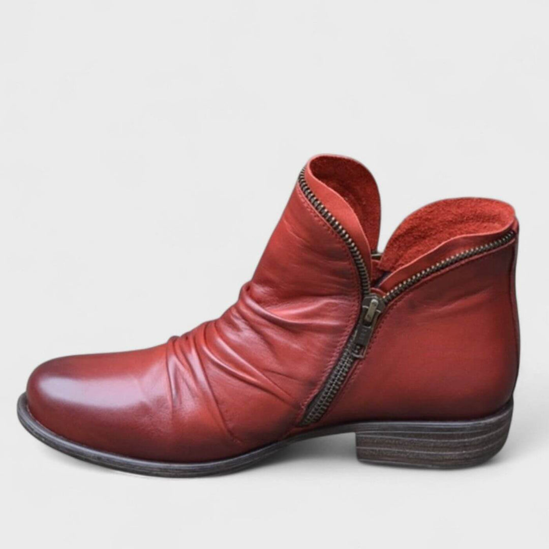 Mila™ - Orthopädische Stiefeletten mit niedrigem Absatz