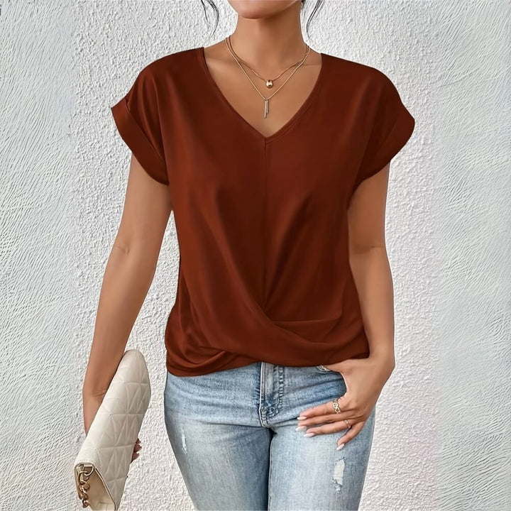 Nicole™ - Lässiges T-Shirt mit Herzausschnitt (1+1 GRATIS)