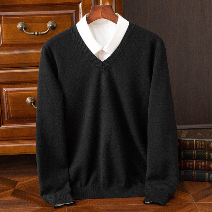 Niklas™ - Trendiger V-Ausschnitt Herrenpullover