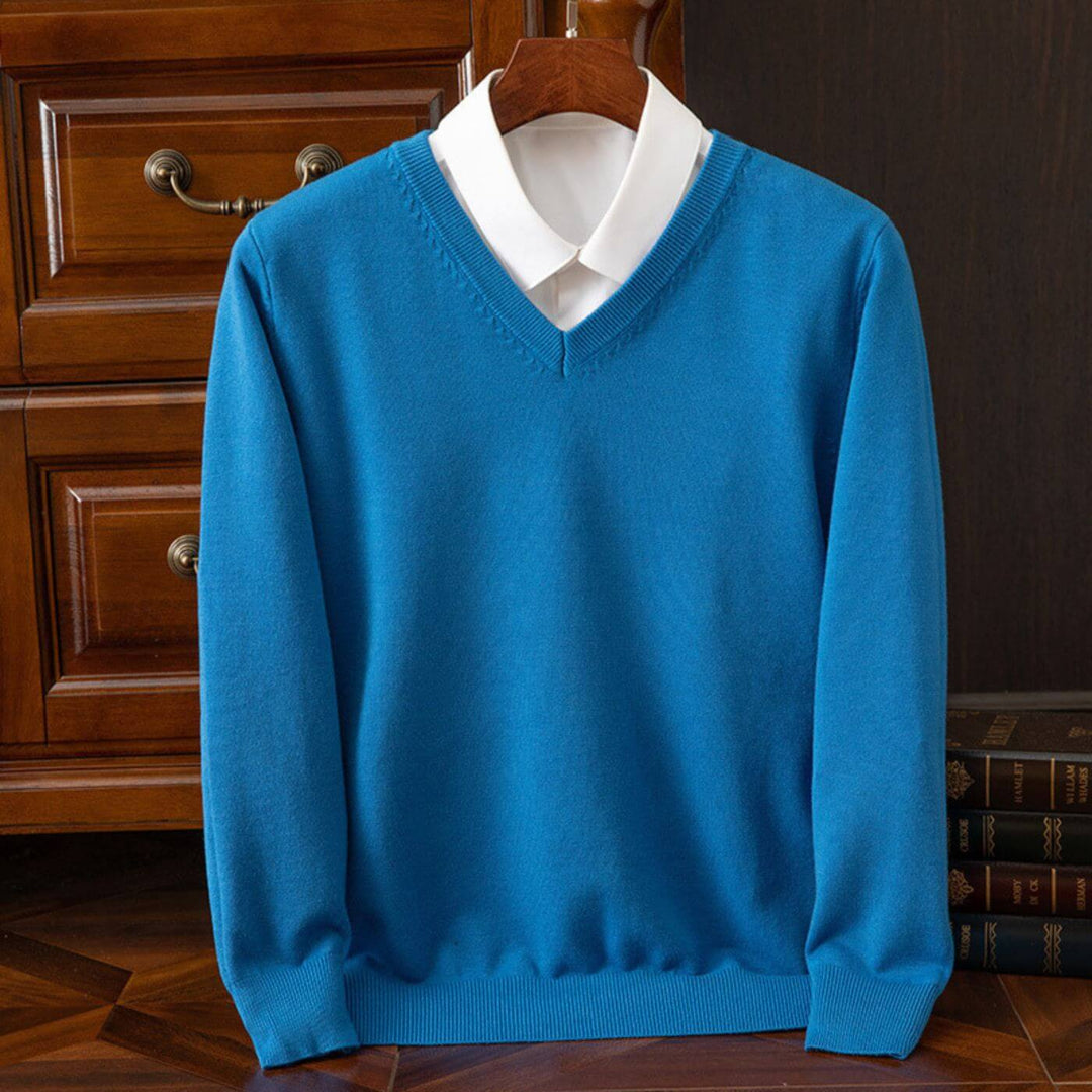 Niklas™ - Trendiger V-Ausschnitt Herrenpullover