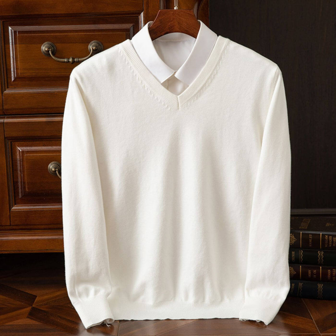 Niklas™ - Trendiger V-Ausschnitt Herrenpullover