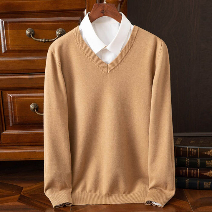 Niklas™ - Trendiger V-Ausschnitt Herrenpullover