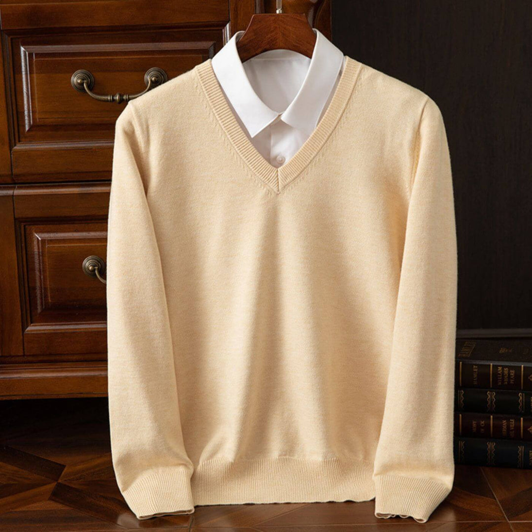 Niklas™ - Trendiger V-Ausschnitt Herrenpullover