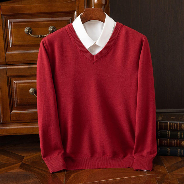 Niklas™ - Trendiger V-Ausschnitt Herrenpullover