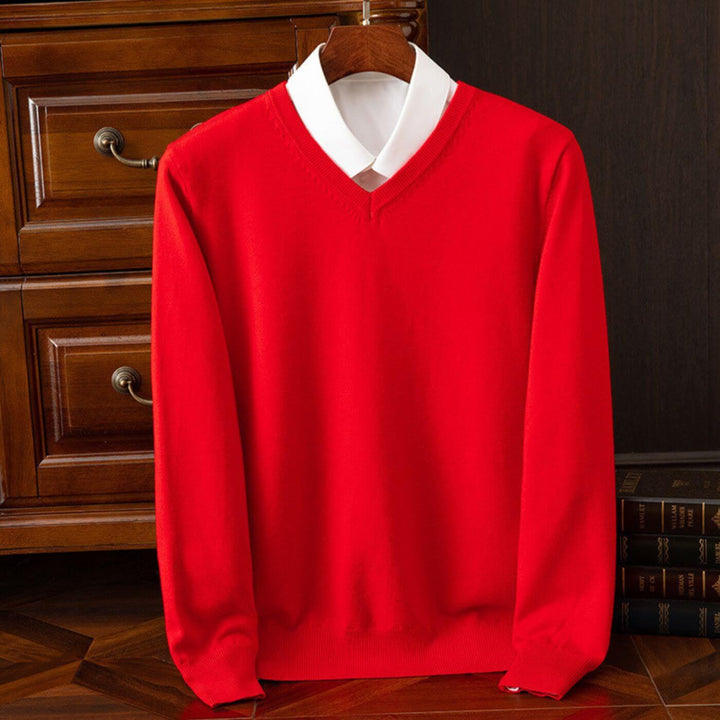 Niklas™ - Trendiger V-Ausschnitt Herrenpullover