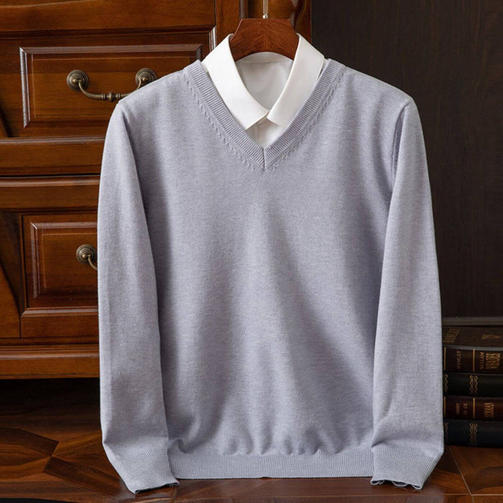 Niklas™ - Trendiger V-Ausschnitt Herrenpullover