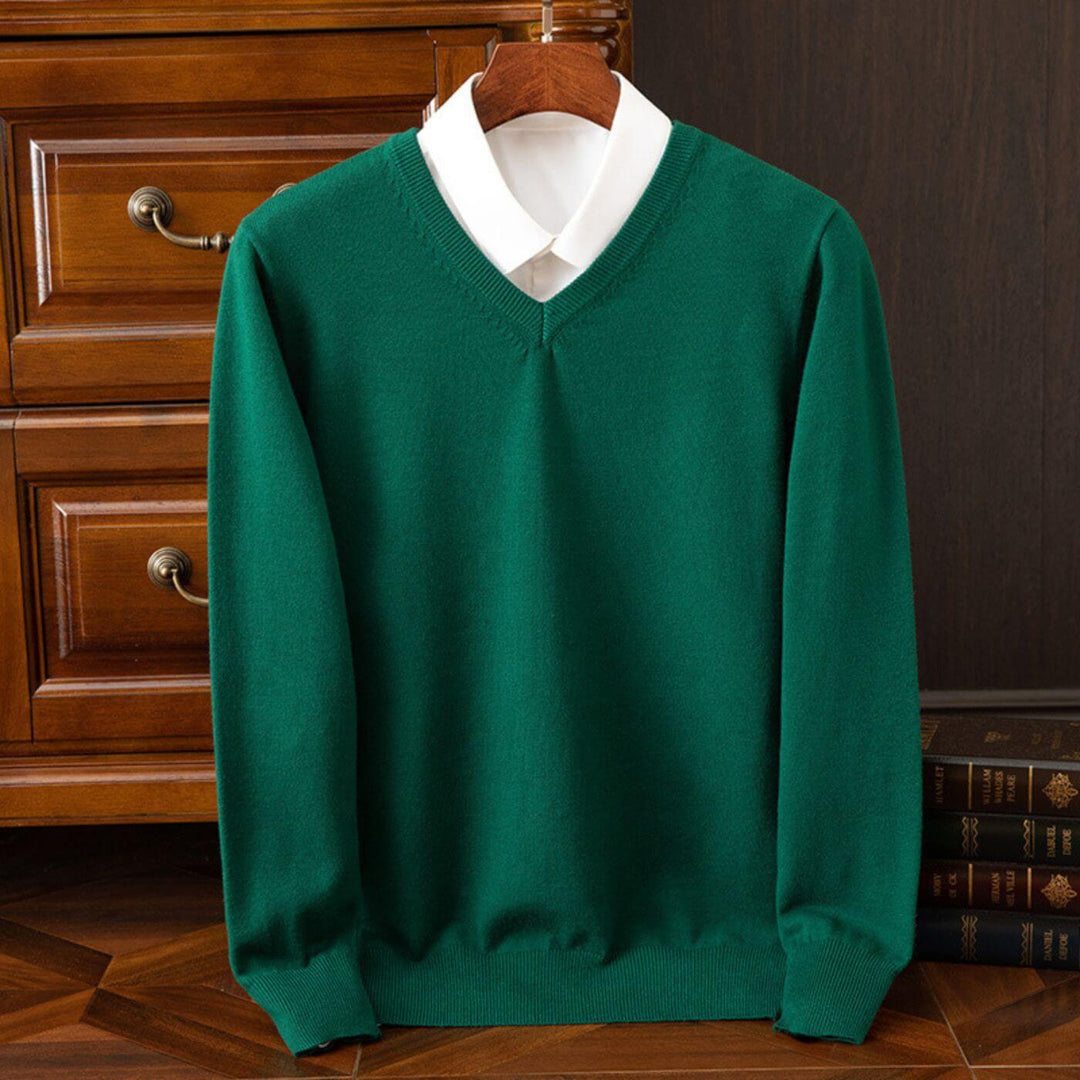 Niklas™ - Trendiger V-Ausschnitt Herrenpullover