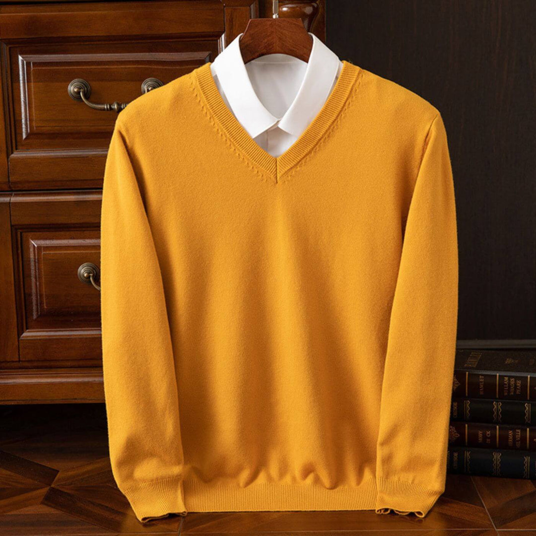 Niklas™ - Trendiger V-Ausschnitt Herrenpullover
