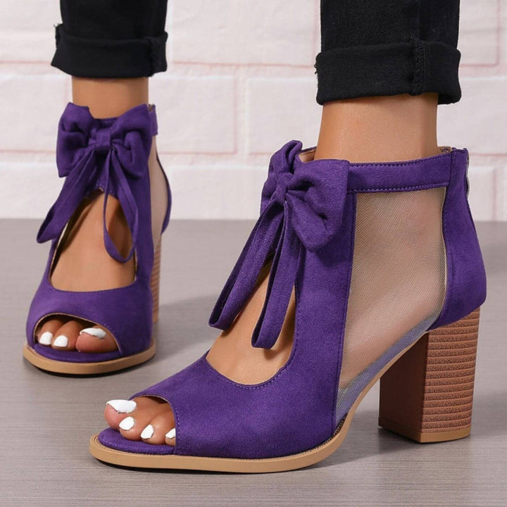 Pauline™ - Chunky Heels Sandalen mit Schleifendetail & Orthopädischer Unterstützung