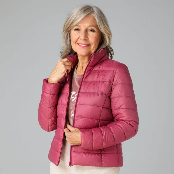Petra™ - Ultraleichte Winterjacke mit weißen Entenfedern