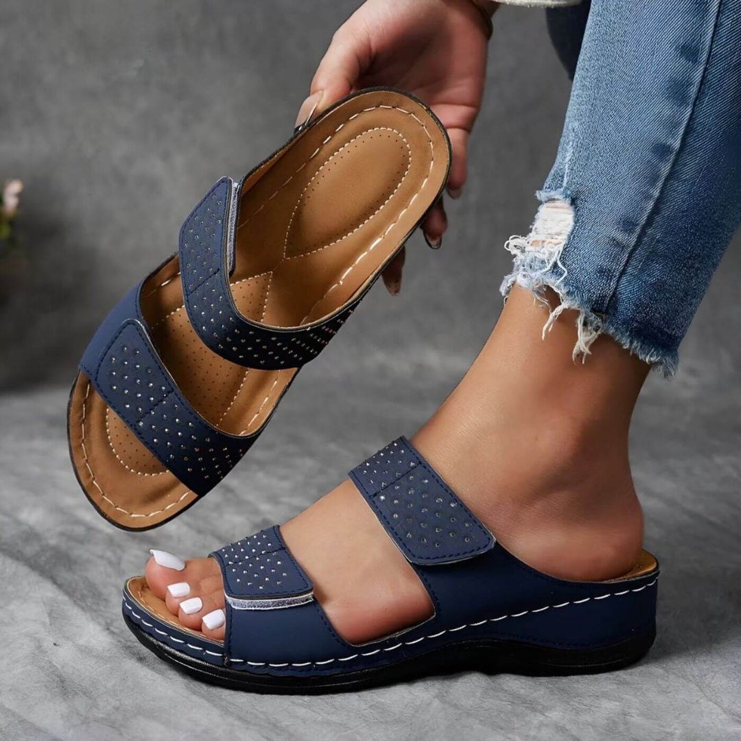 Petra™ - Bequeme Orthopädische Keilsandalen Überschrift