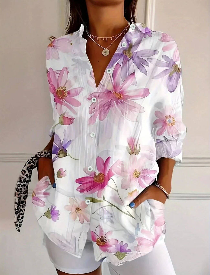 Pia™ – Bequeme Bluse mit Buntem Blumenmuster