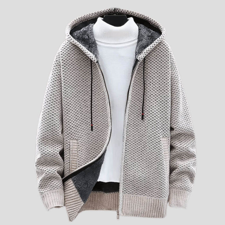 Raphael™ - Winter Strick Hoodie Jacke mit Fleecefutter