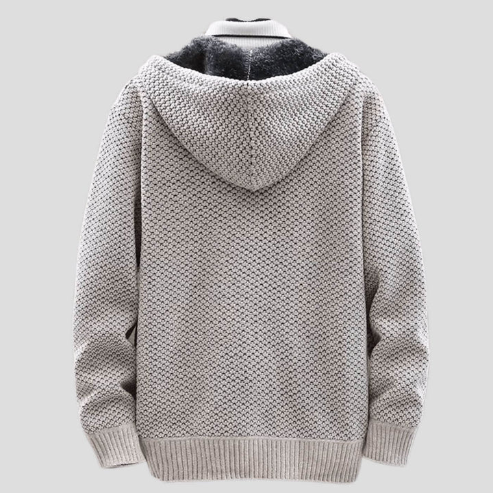 Raphael™ - Winter Strick Hoodie Jacke mit Fleecefutter