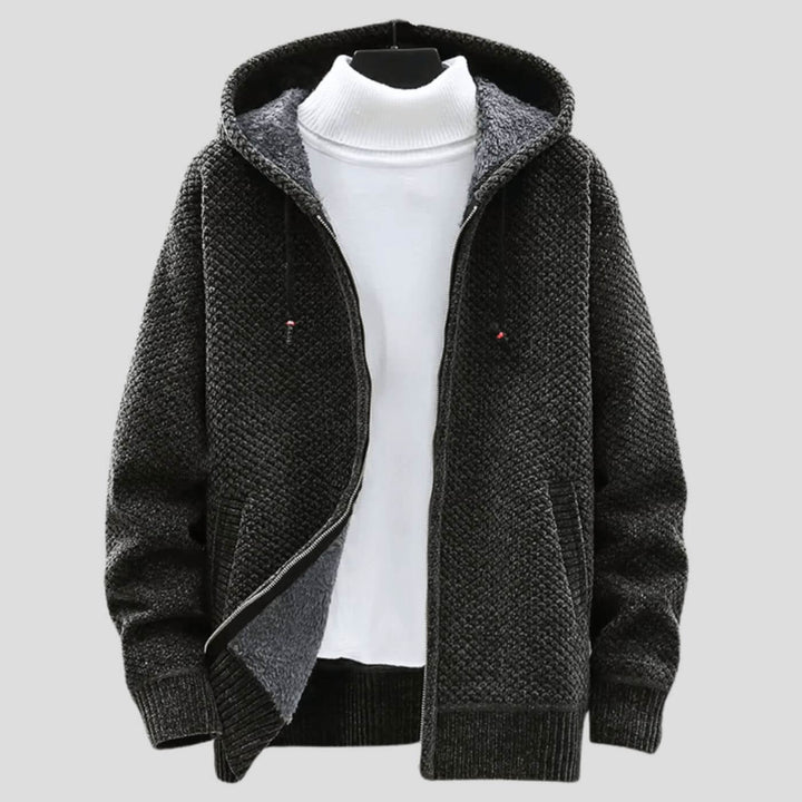 Raphael™ - Winter Strick Hoodie Jacke mit Fleecefutter