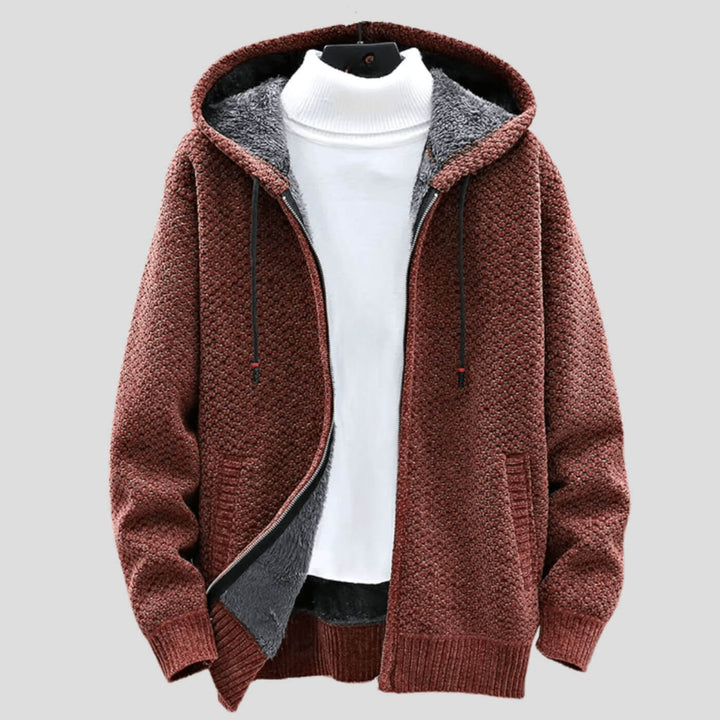 Raphael™ - Winter Strick Hoodie Jacke mit Fleecefutter