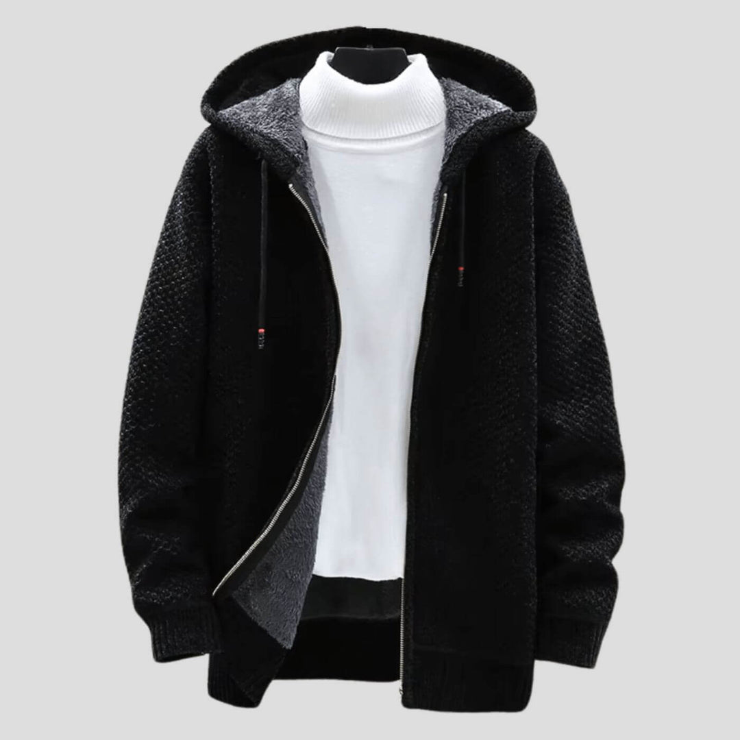 Raphael™ - Winter Strick Hoodie Jacke mit Fleecefutter