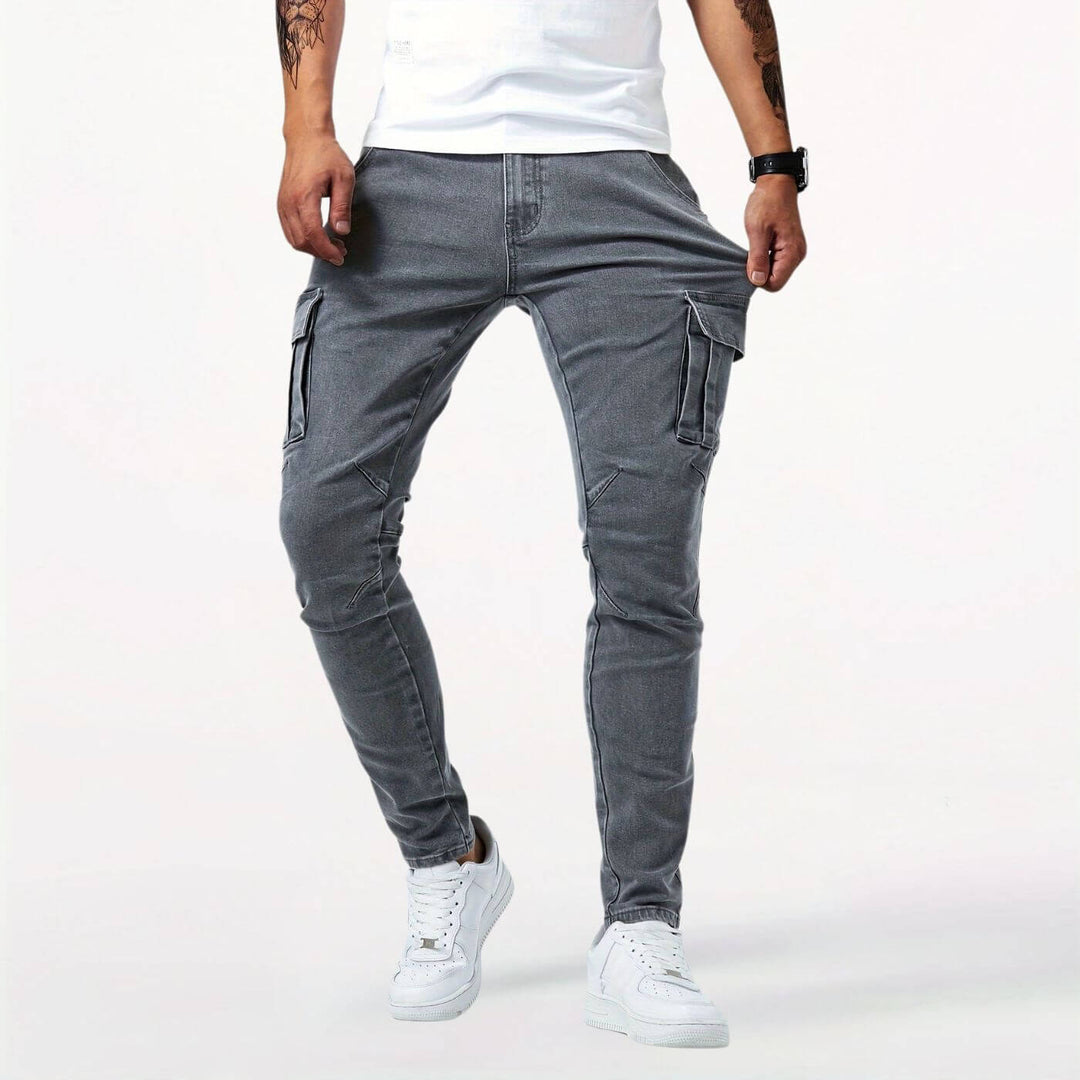 Richard™ - Denim Stretch Cargo-Hose
