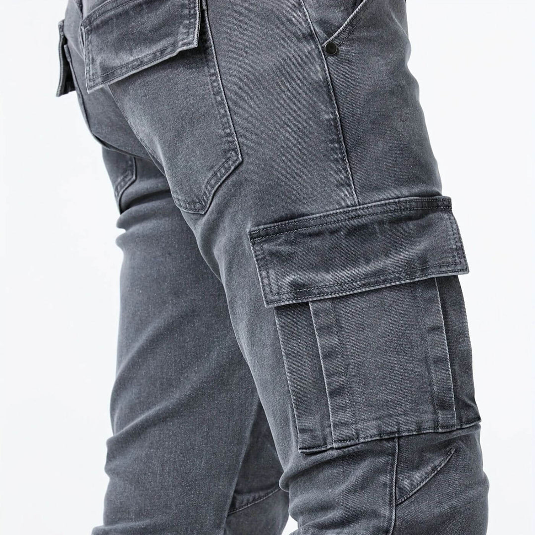 Richard™ - Denim Stretch Cargo-Hose