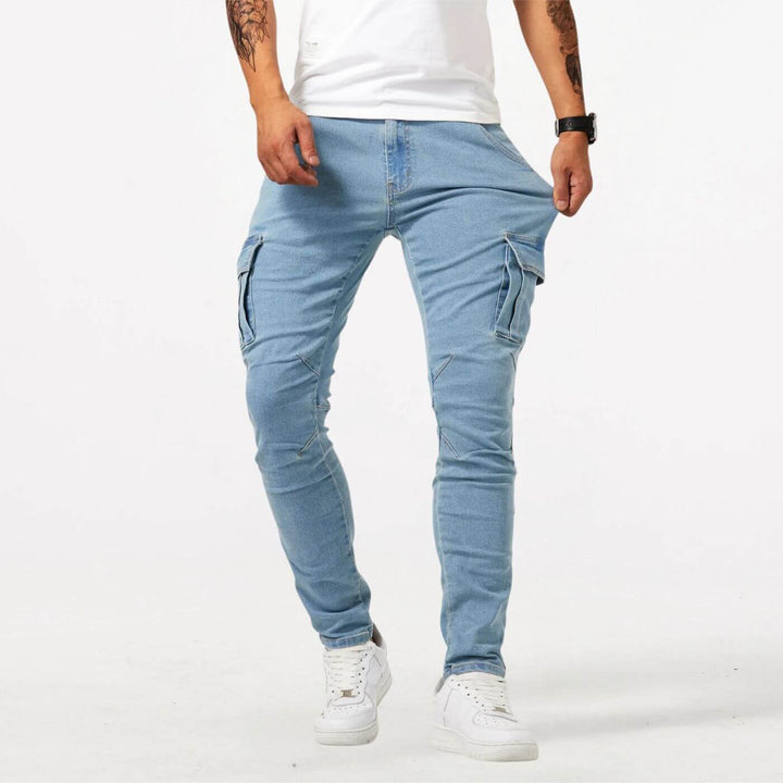 Richard™ - Denim Stretch Cargo-Hose