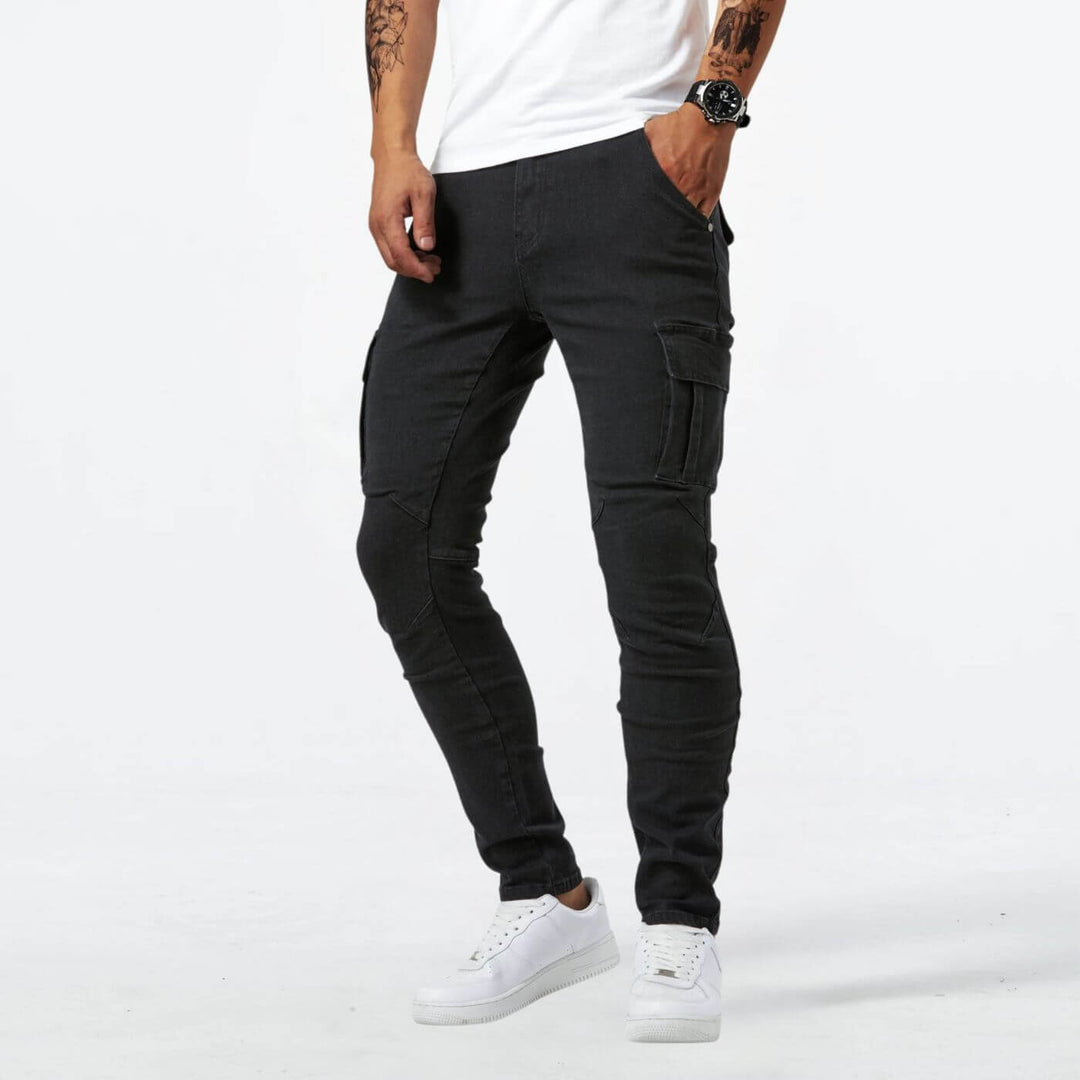 Richard™ - Denim Stretch Cargo-Hose