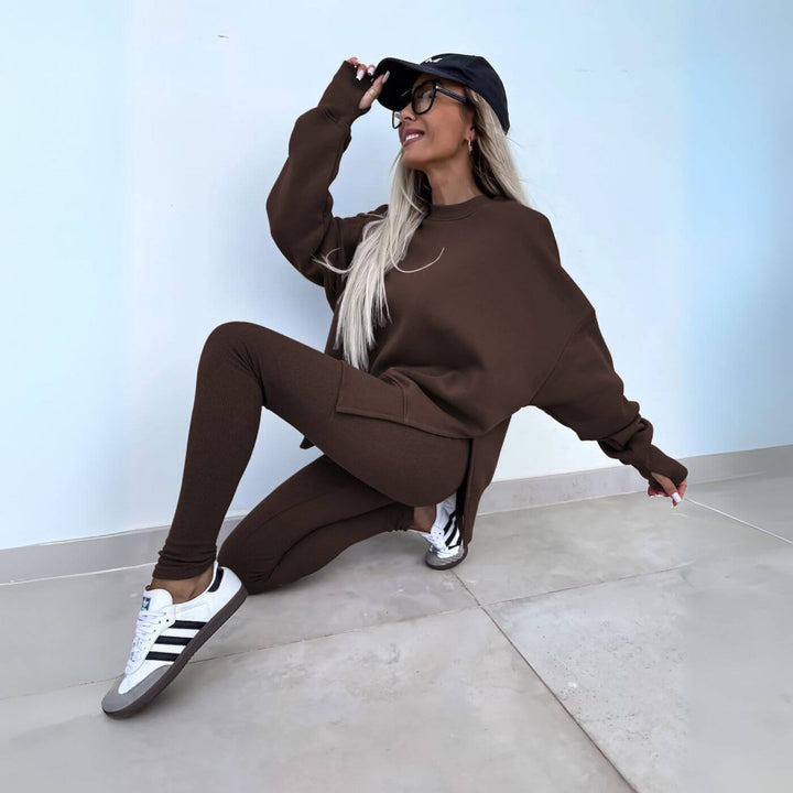 Sabrina™ - Lässiges Langarmhemd- und Hosenset