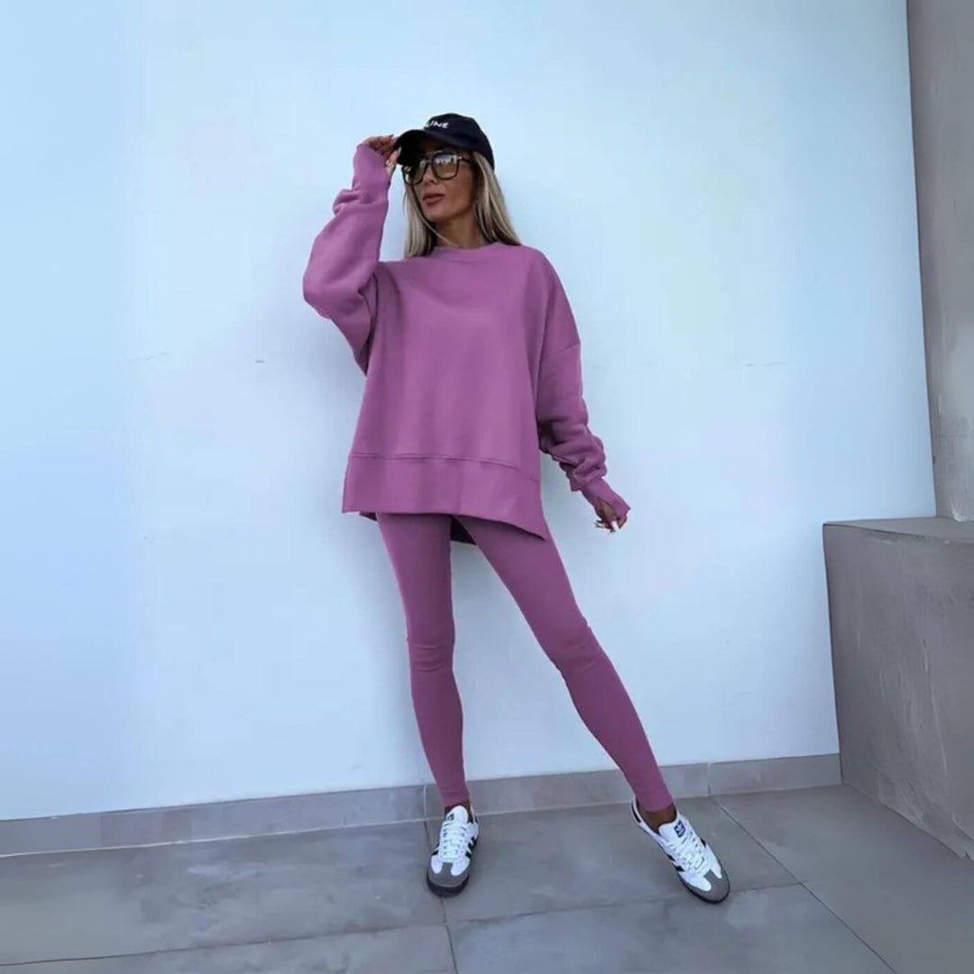 Sabrina™ - Lässiges Langarmhemd- und Hosenset