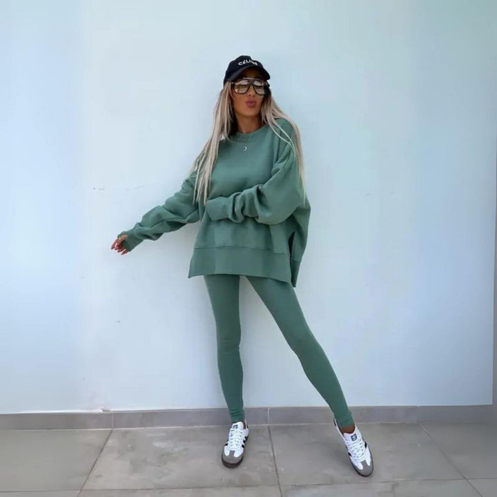 Sabrina™ - Lässiges Langarmhemd- und Hosenset