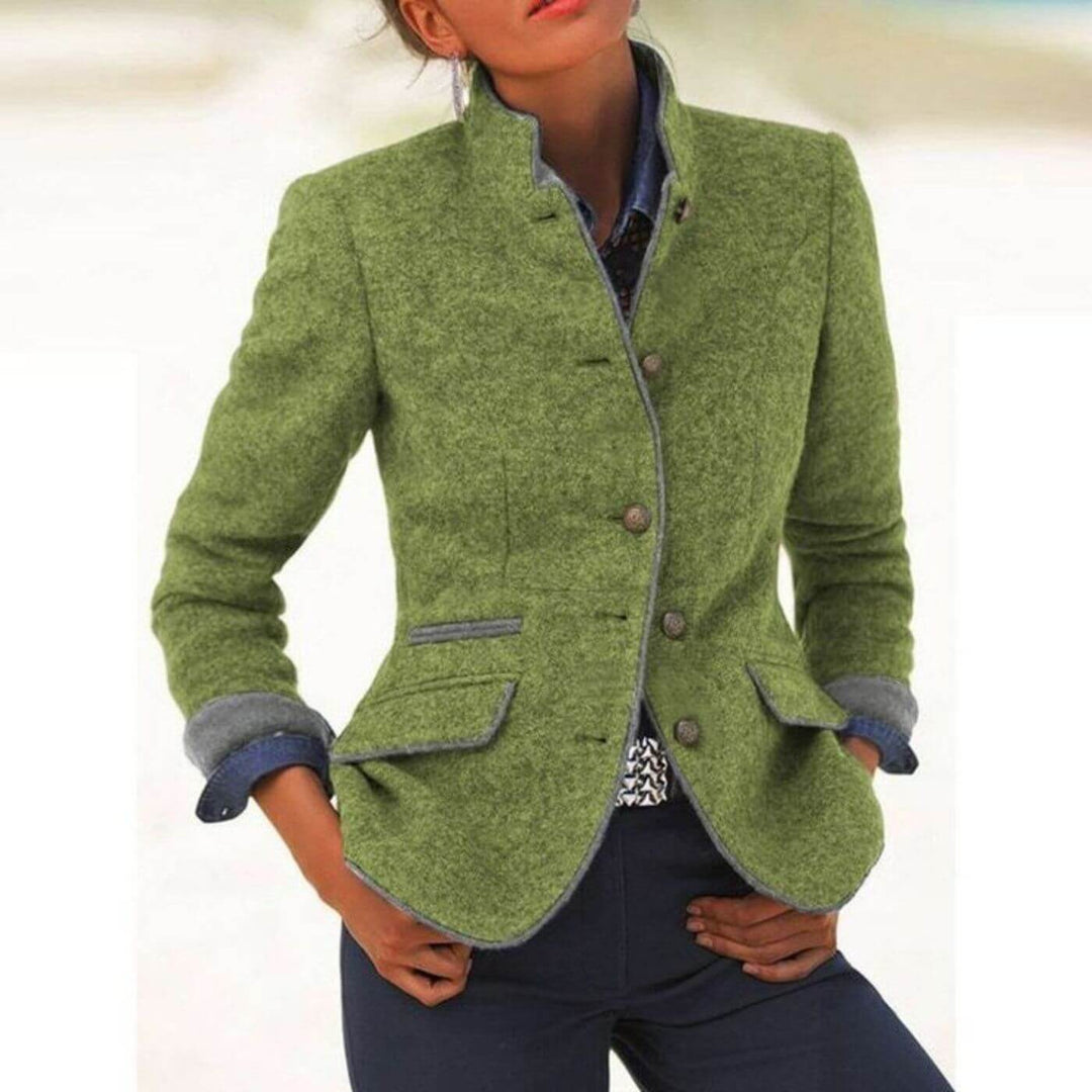 Sandra™ - Vintage Stehkragen Mantel