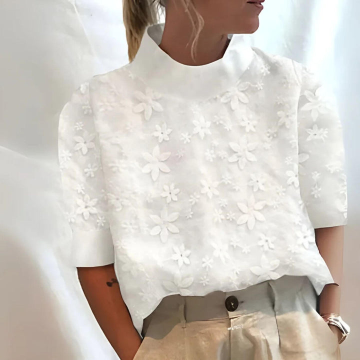 Saskia™ – Elegante Bestickte Sommerbluse