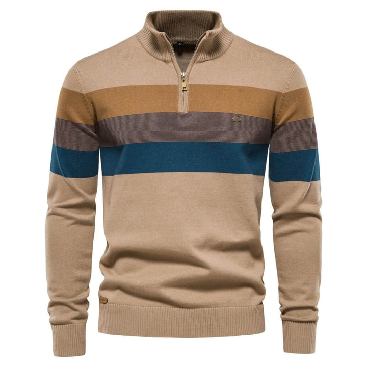 Sebastian™ - Bequemer Pullover mit Viertelreißverschluss