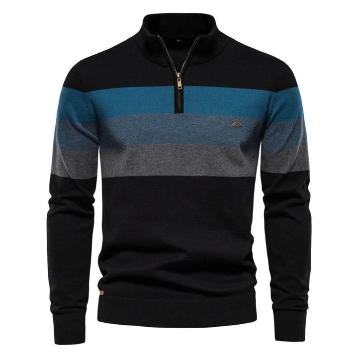 Sebastian™ - Bequemer Pullover mit Viertelreißverschluss